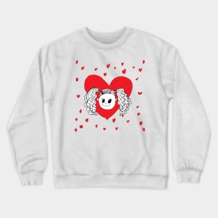 a cute and lovely girl Crewneck Sweatshirt